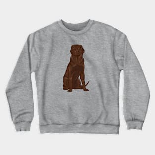 Chocolate brown labrador retriever Crewneck Sweatshirt
